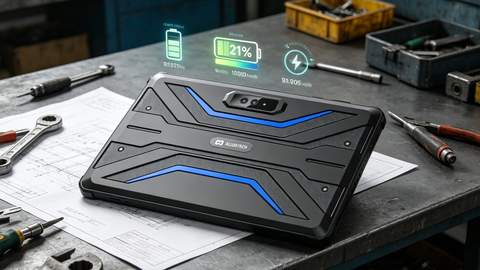 ATX11AT the back of the rugged tablet