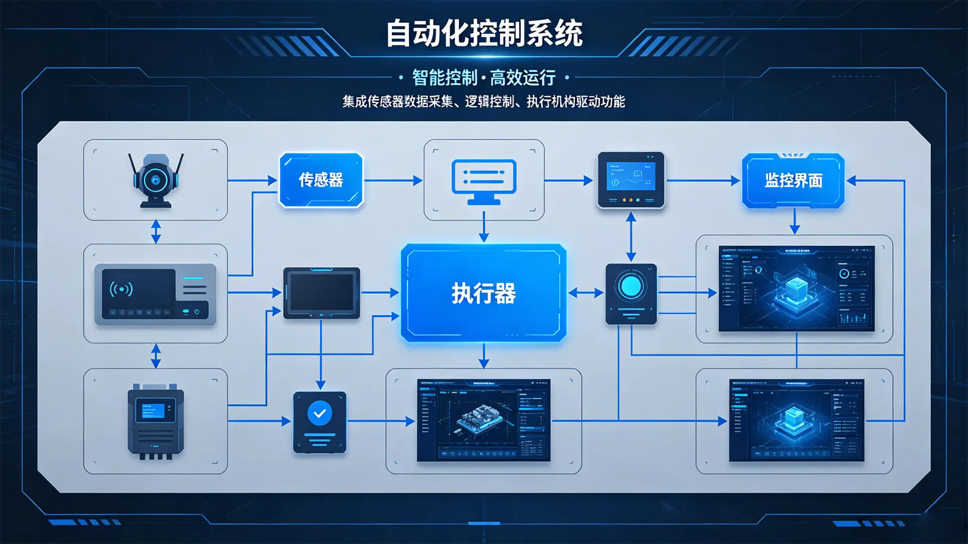 自动化控制系统，为工业自动化设备提供稳定可靠的计算与控制平台。